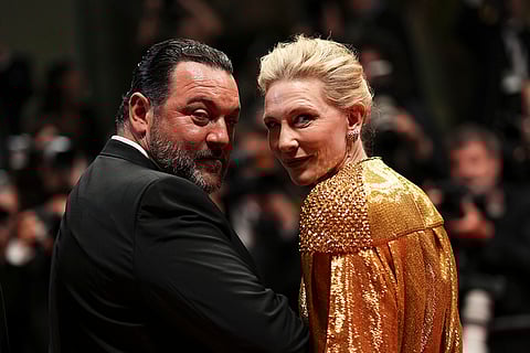 Denis Menochet and Cate Blanchett